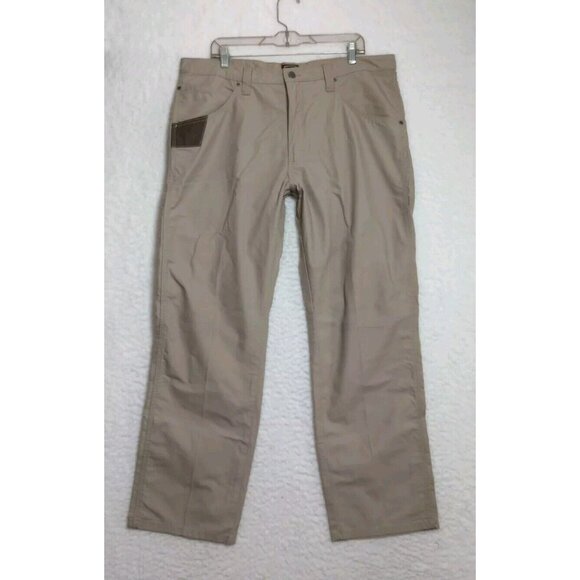 Wrangler Workwear Men's Size 38x30 RN 130273 100% cotton CA55394 GREEN JB6 - Picture 1 of 7